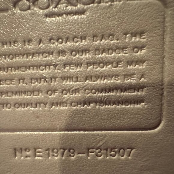 Coach Abby Duffle Chalky Grey Pebbled Leather Shoulder Bag with Strap F31507 - Picture 14 of 14